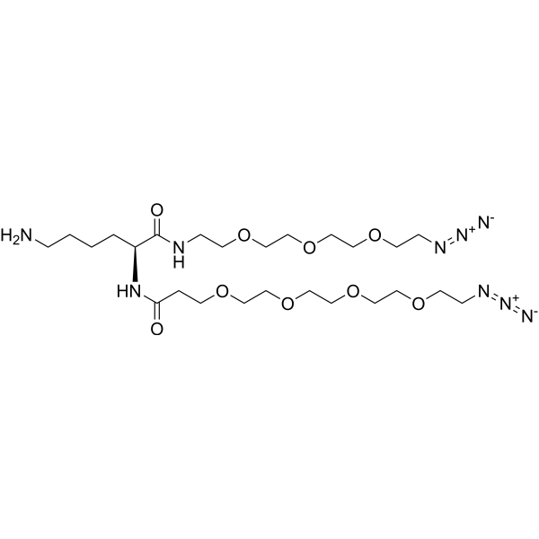 NH2-C5-PEG4-N3-L-Lysine-PEG3-N3